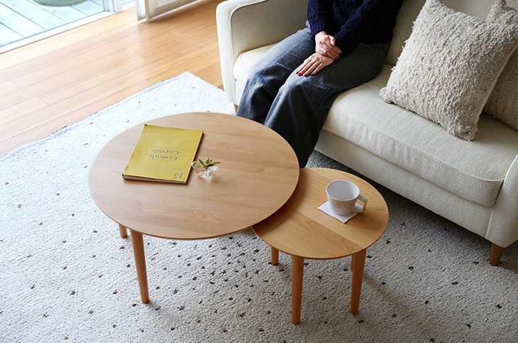北欧風で木製のおしゃれな丸テーブル24選【リビング・ダイニング】